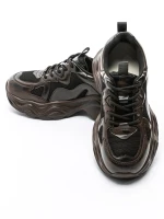 Természetes bőrből készült női sportcipő 919-1 Kávé | ... » MeiMall.hu