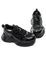 Természetes bőrből készült női sportcipő 919-1 Fekete ... » MeiMall.hu