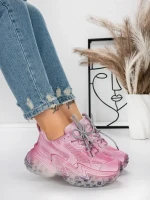 Pantofi Sport Dama cu Platforma 5WL83 PINK | MEI