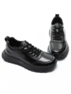 Pantofi Sport Barbati din piele naturala 88866 BLACK | ADVANCER