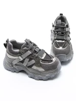 Pantofi Sport Dama din piele naturala 6361-8 GUN METAL | ADVANCER