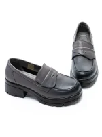 Pantofi Casual Dama din piele naturala 90-55 GREY | ADVANCER