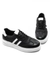 Pantofi Sport Barbati din piele naturala 02-208 BLACK-WHITE | ADVANCER