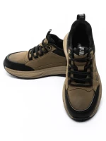 Pantofi Sport Barbati din piele naturala E90002 KHAKI | ADVANCER