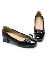 Pantofi cu toc din piele naturala TP3201-1 BLACK | ADVANCER