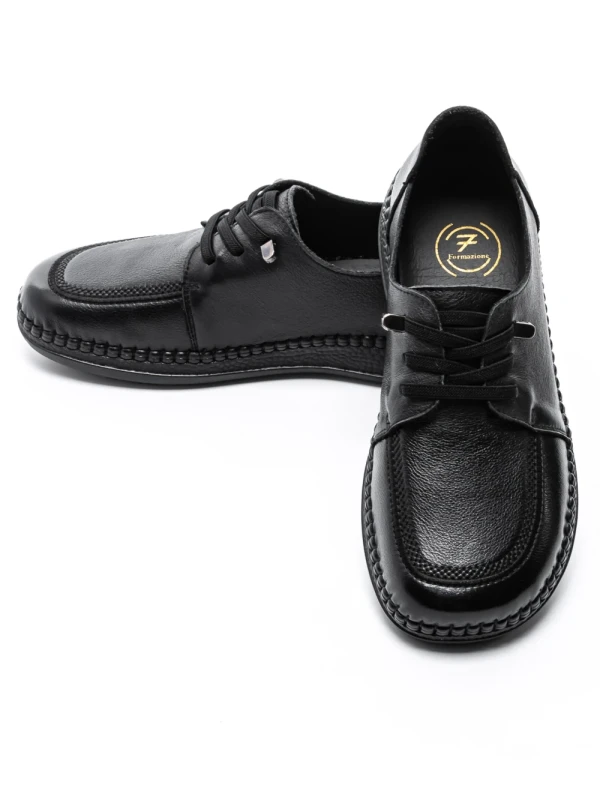 Pantofi Casual Dama din piele naturala KM327 BLACK | FORMAZIONE