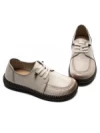 Pantofi Casual Dama din piele naturala KM327 CREAM | FORMAZIONE