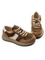 Pantofi Sport Dama din piele naturala KM9819 BROWN | FRANCO GERARDO