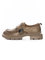 Pantofi Casual Dama din piele naturala KM6715 APRICOT | FORMAZIONE