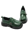 Pantofi Casual Dama din piele naturala KM6715 GREEN | FORMAZIONE