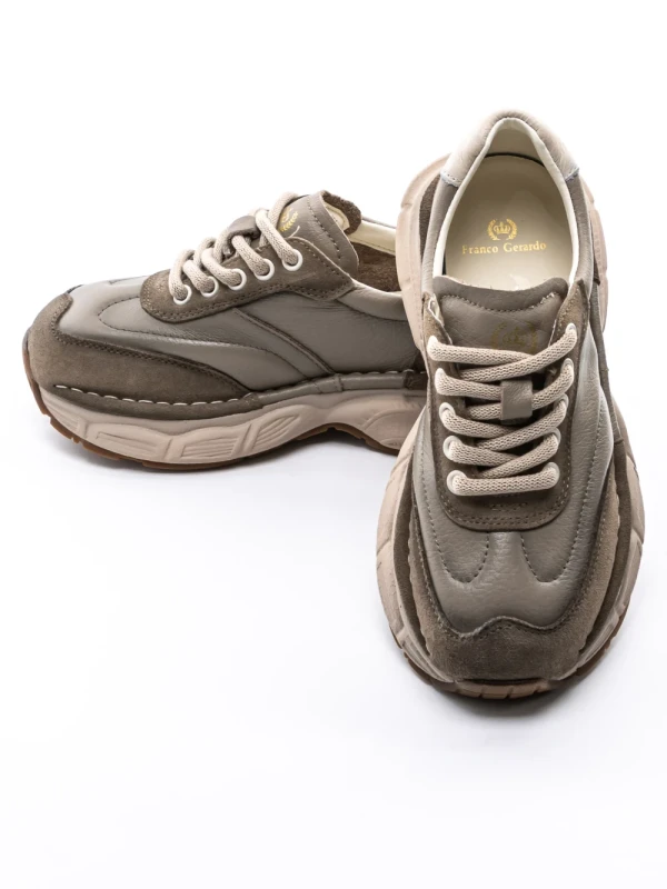 Pantofi Sport Dama din piele naturala KM5502 GREY | FRANCO GERARDO