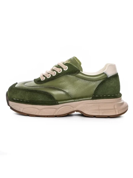 Pantofi Sport Dama din piele naturala KM5502 GREEN | FRANCO GERARDO