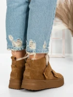 Ghete Dama din piele naturala 5SZ6 YELLOW | PANTOFUL