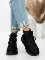 Ghete Dama din piele naturala 5SZ8 BLACK | PANTOFUL