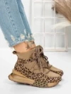 Ghete Dama din piele naturala 5SZ8 LEOPARD PRINT | PANTOFUL