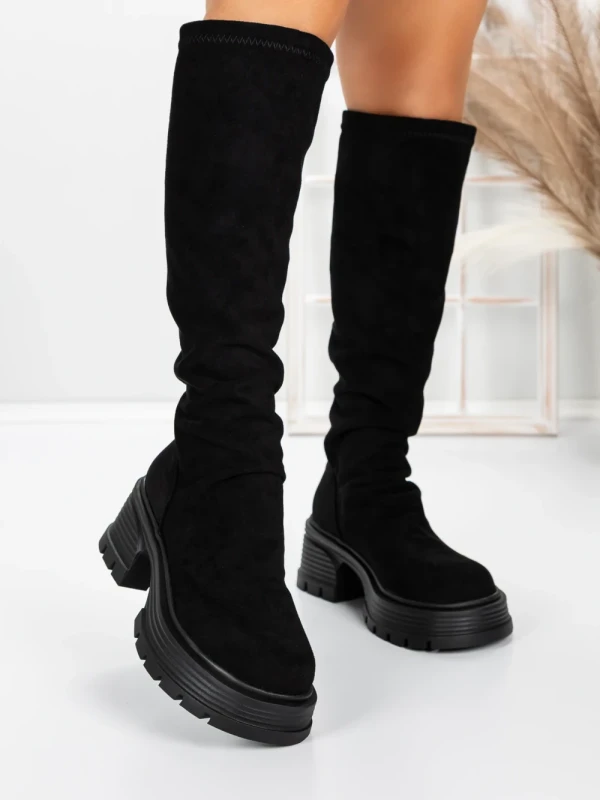 Cizme Dama cu Toc 5WL80 BLACK | MEI