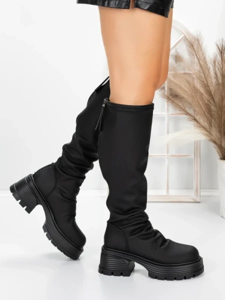 Cizme Dama cu Toc 5WL80 BLACK | MEI