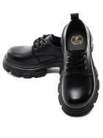 Természetes bőrből készült női alkalmi cipő KM1607 Fek... » MeiMall.hu