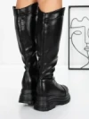 Cizme Dama cu Platforma 58WL13 BLACK | MEI