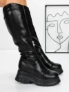 Cizme Dama cu Platforma 58WL13 BLACK | MEI
