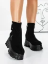 Ghete Dama cu Platforma 58WL17 BLACK | MEI