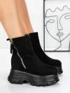 Ghete Dama cu Platforma 58WL17 BLACK | MEI