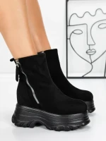 Ghete Dama cu Platforma 58WL17 BLACK | MEI