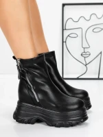 Ghete Dama cu Platforma 58WL17 BLACK | MEI