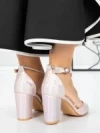 Pantofi cu Toc Gros 2YXD63 CHAMPAGNE | MEI