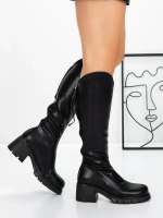 Női csizma alacsony talppal 3WL15 Fekete » MeiMall.hu