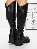 Női csizma alacsony talppal 3WL15 Fekete » MeiMall.hu