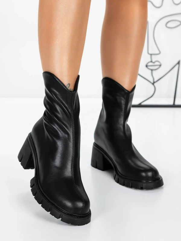 Tavaszi-őszi női csizma 3WL16 Fekete » MeiMall.hu