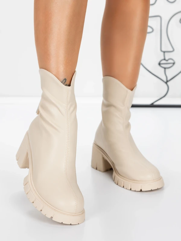 Tavaszi-őszi női csizma 3WL16 Bézs » MeiMall.hu