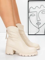 Tavaszi-őszi női csizma 3WL16 Bézs » MeiMall.hu