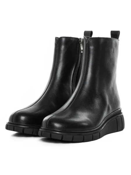 Ghete Dama din piele naturala E90523-1 BLACK | ADVANCER