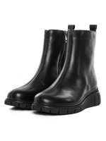 Ghete Dama din piele naturala E90523-1 BLACK | ADVANCER