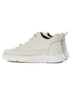 Ghete Barbati din piele naturala E90001 WHITE | ADVANCER