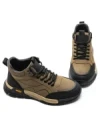 Ghete Barbati din piele naturala E90003 KHAKI | ADVANCER