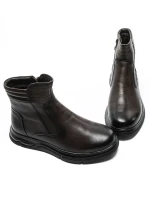 Ghete Barbati din piele naturala Z184550-1 COFFEE | ADVANCER