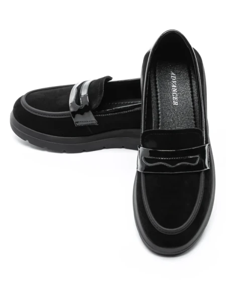 Pantofi Casual Dama din piele naturala 5272T03 BLACK | ADVANCER