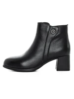 Ghete Dama din piele naturala 8858 BLACK | ADVANCER