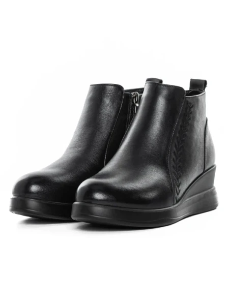 Ghete Dama din piele naturala 67-18 BLACK | ADVANCER