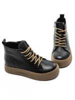 Ghete Dama din piele naturala 98883 BLACK | ADVANCER