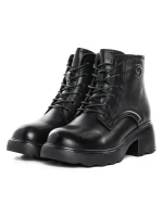 Ghete Dama din piele naturala 5008 BLACK | ADVANCER