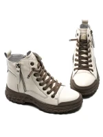 Ghete Dama din piele naturala 1292 KHAKI | ADVANCER