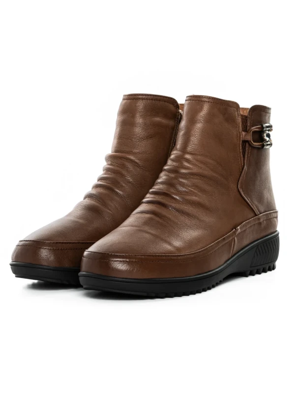 Ghete Dama din piele naturala B69199-6 BROWN | ADVANCER