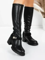 Cizme Dama cu Toc 57WL7 BLACK | MEI