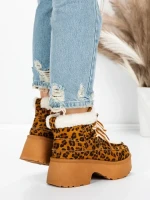 Ghete Dama cu Platforma 5GB3 LEOPARD PRINT | MEI