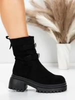 Ghete Dama cu Platforma 5W80 BLACK | MEI