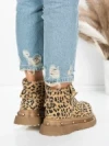 Ghete Dama din piele naturala 58W28 LEOPARD PRINT | PANTOFUL